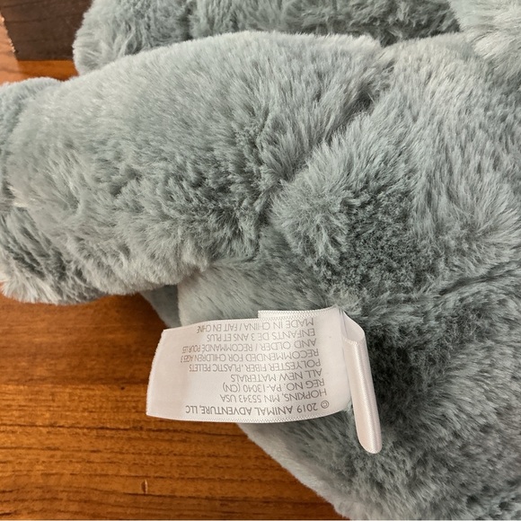 2019 Animal Adventure Gray Floppy Ear Elephant Plush Stuffed Animal 12” - Picture 8 of 9